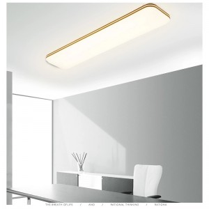 4FT LED Commercial Wrapp Shop Light Fixure 60W Low Bay Linear Flushmount Office Ceiling [4 lampa 32W Fluorescent Likvärdig] 500K Daylight White ETL Listad