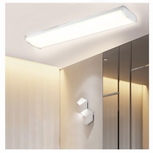 Länkade lysdioder runt Flushmount Light 4ft, LED Shop light for Garage - 500K, ETL och Energy Star certifierade, LED Linear Innoor Lights, LED Ceiling Light